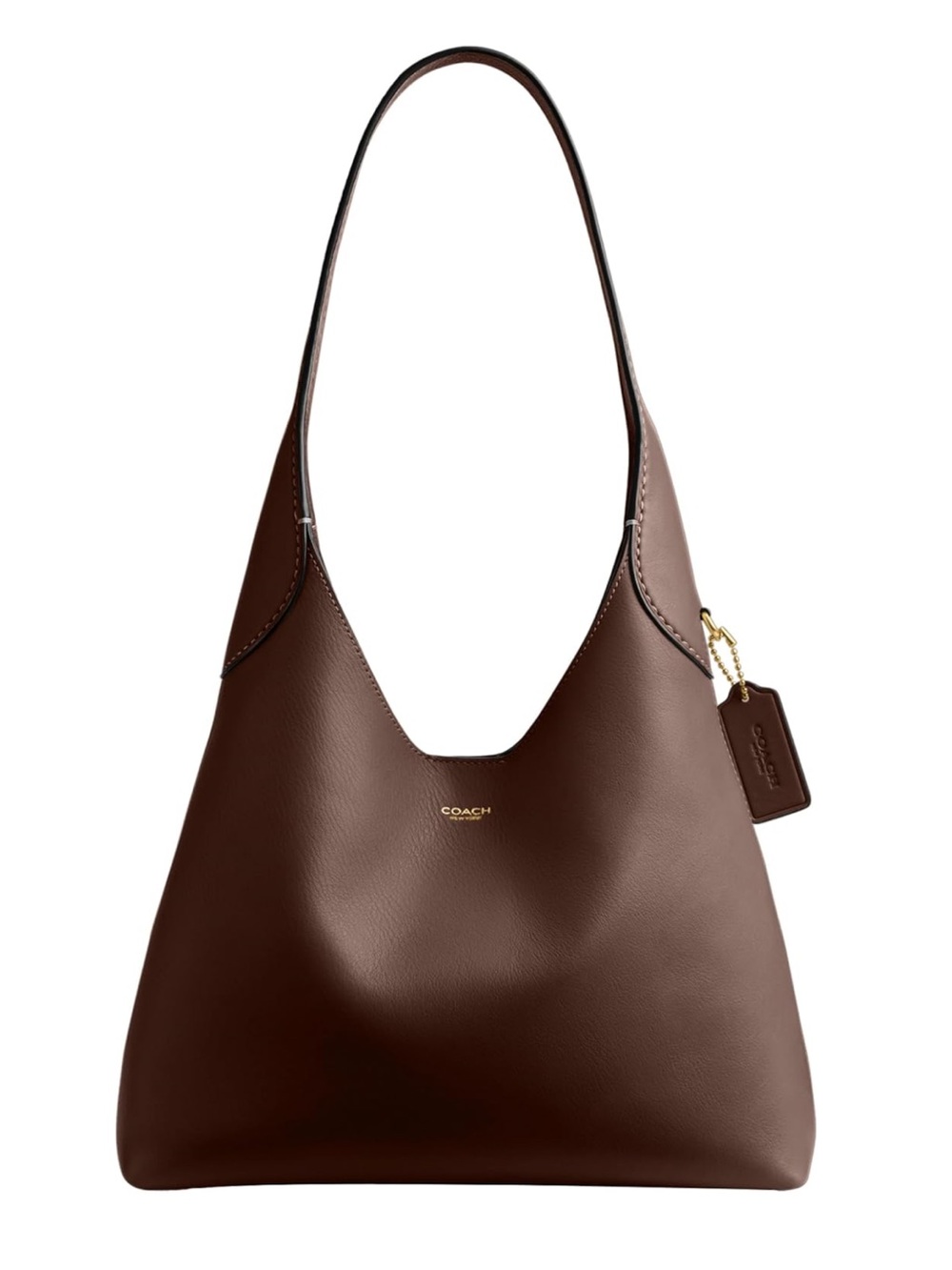Coach Brooklyn 28 Shoulder Bag Maple and Brass Leather Bag - New
